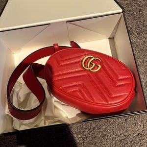 GUGGI MARMONT BELT BAG MATELASSE LEATHER